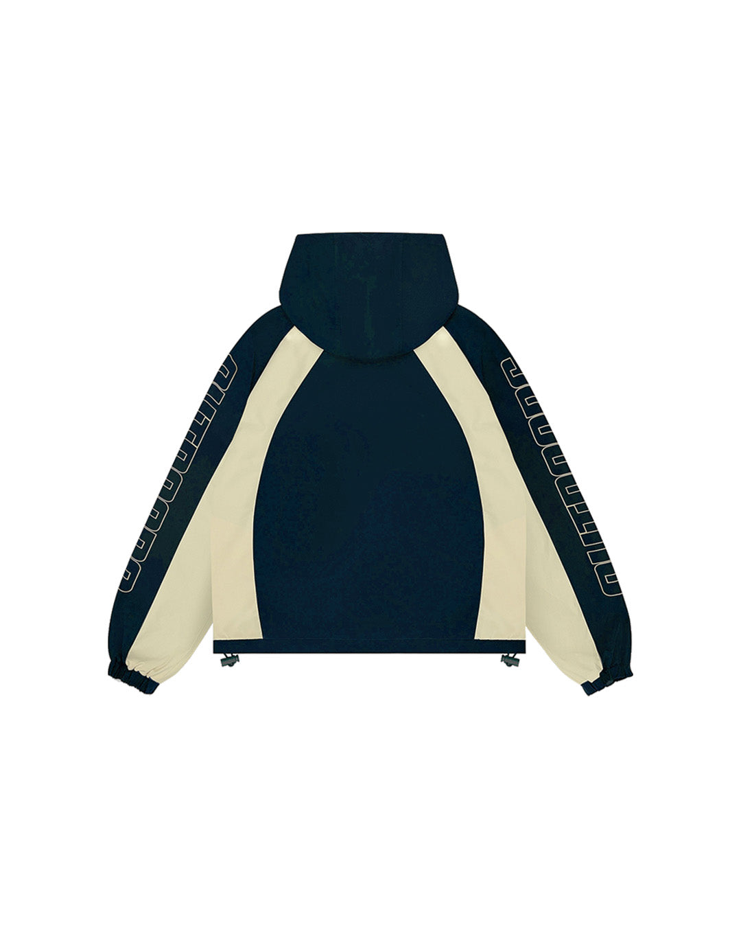 COLORBLOCK WINDBREAKER (BLUE/CREAM)