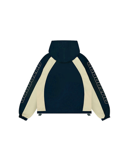 COLORBLOCK WINDBREAKER (BLUE/CREAM)