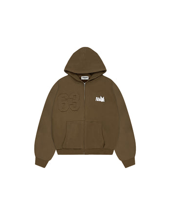 +63 KLASIKO ZIP-UP (BROWN)