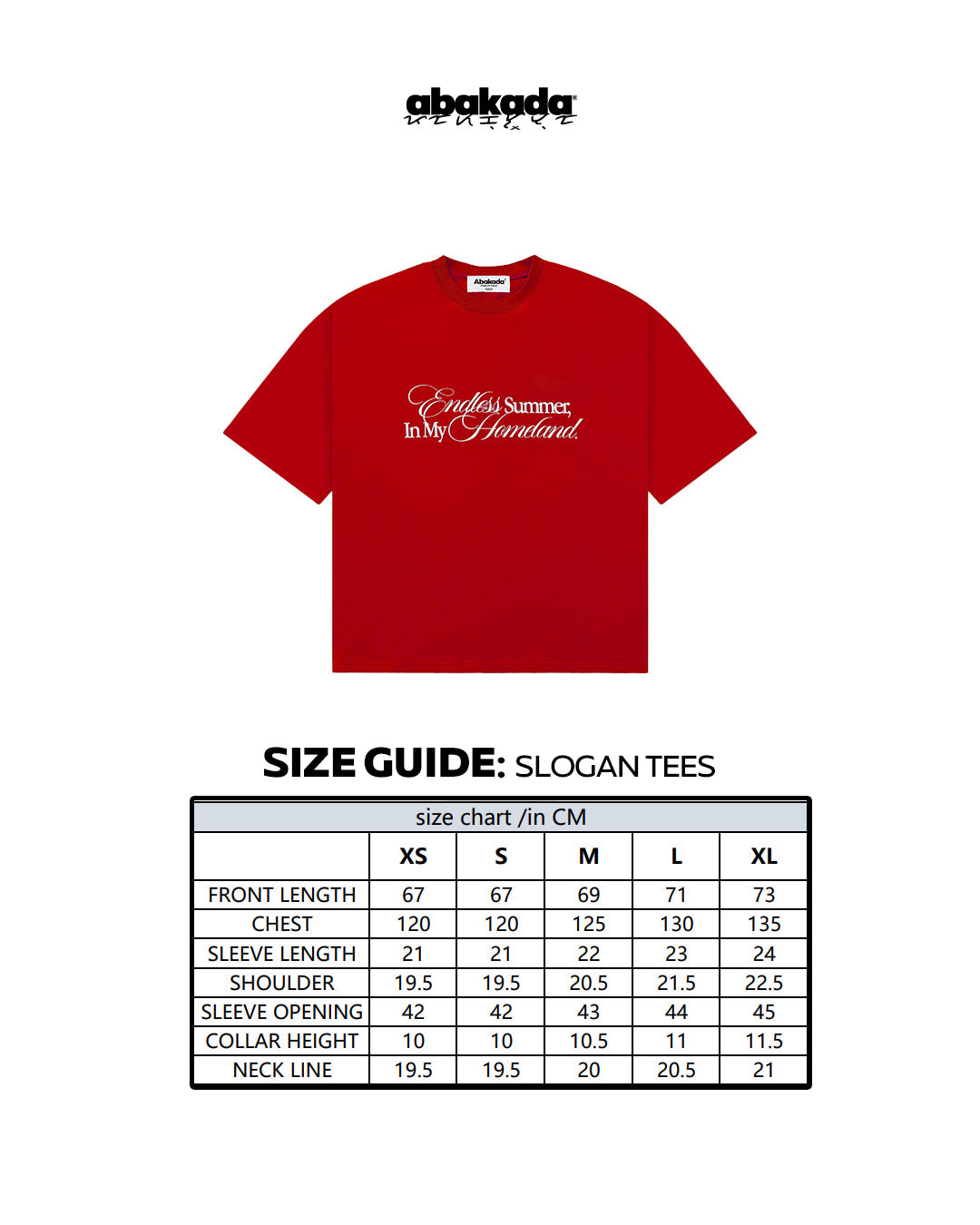 PARAISO SLOGAN TEES (RED)