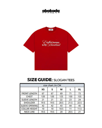 PARAISO SLOGAN TEES (RED)