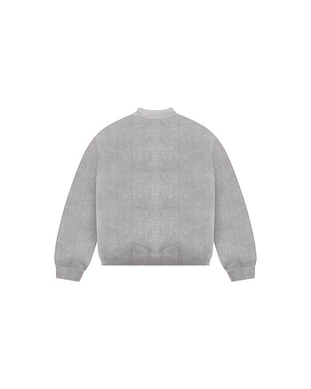 3 STAR KNITTED SWEATER (GREY)