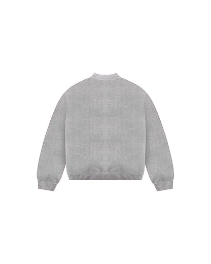 3 STAR KNITTED SWEATER (GREY)