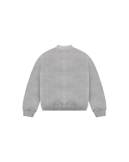 3 STAR KNITTED SWEATER (GREY)