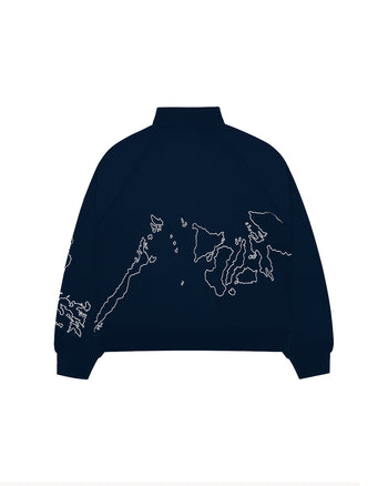 MAPA FULL-ZIP CREWNECK (NAVY)