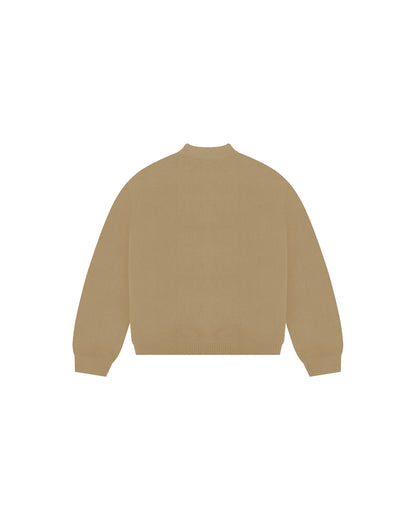 3 STAR KNITTED SWEATER (TAN)