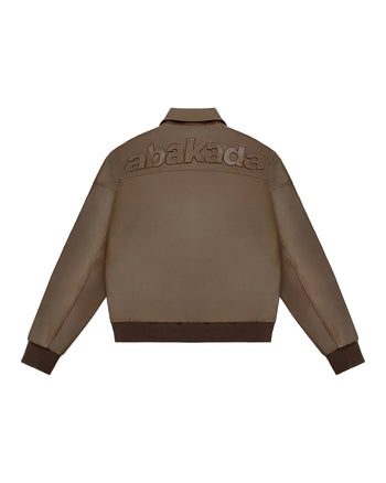 BANIG LEATHER JACKET (BROWN)