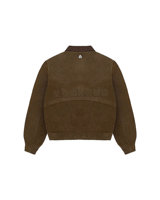 WEAVE COLLAR WORK JACKET (KHAKI)