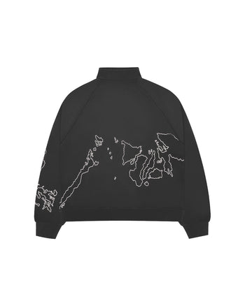 MAPA FULL-ZIP CREWNECK (DARK GREY)