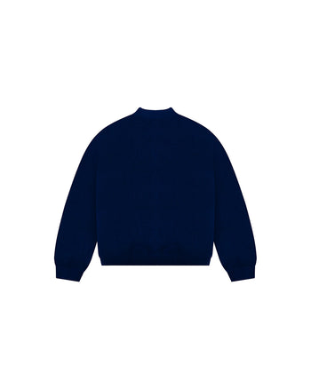 3 STAR KNITTED SWEATER (NAVY)