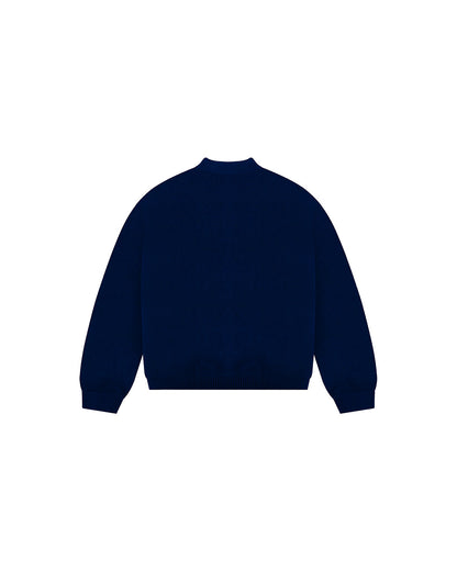 3 STAR KNITTED SWEATER (NAVY)