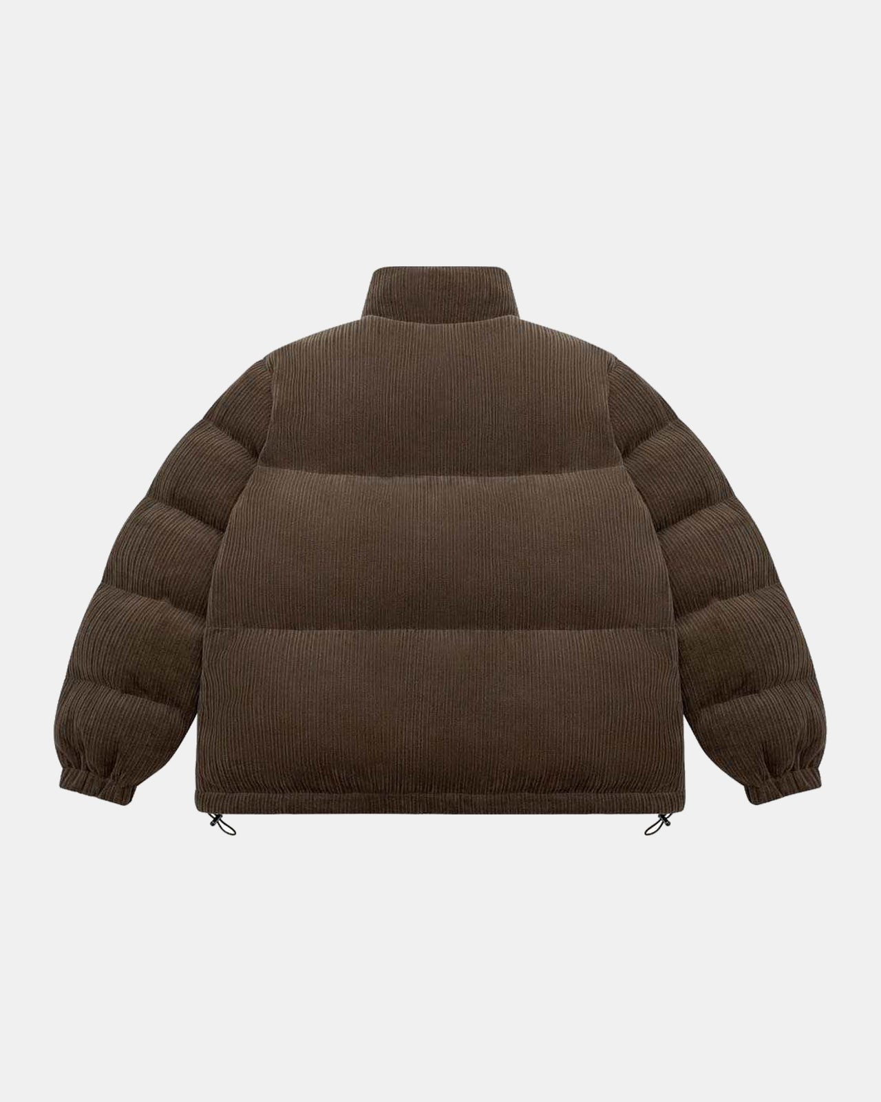 Corduroy Puffer Jacket (Brown)