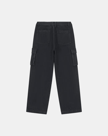 CARGO WASHED DENIM (BLACK)