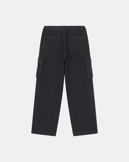 CARGO WASHED DENIM (BLACK)