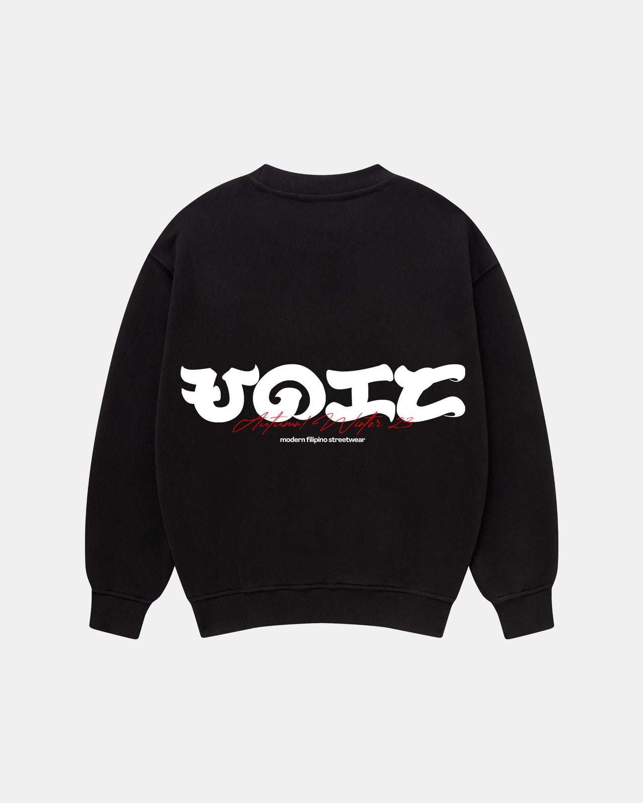 UNIFORM BAYBAYIN CREWNECK (BLACK)