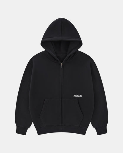 Uniform Zipper Hoodie (Black)
