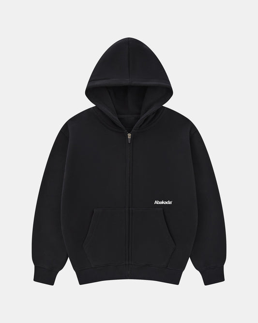 Uniform Zipper Hoodie (Black)