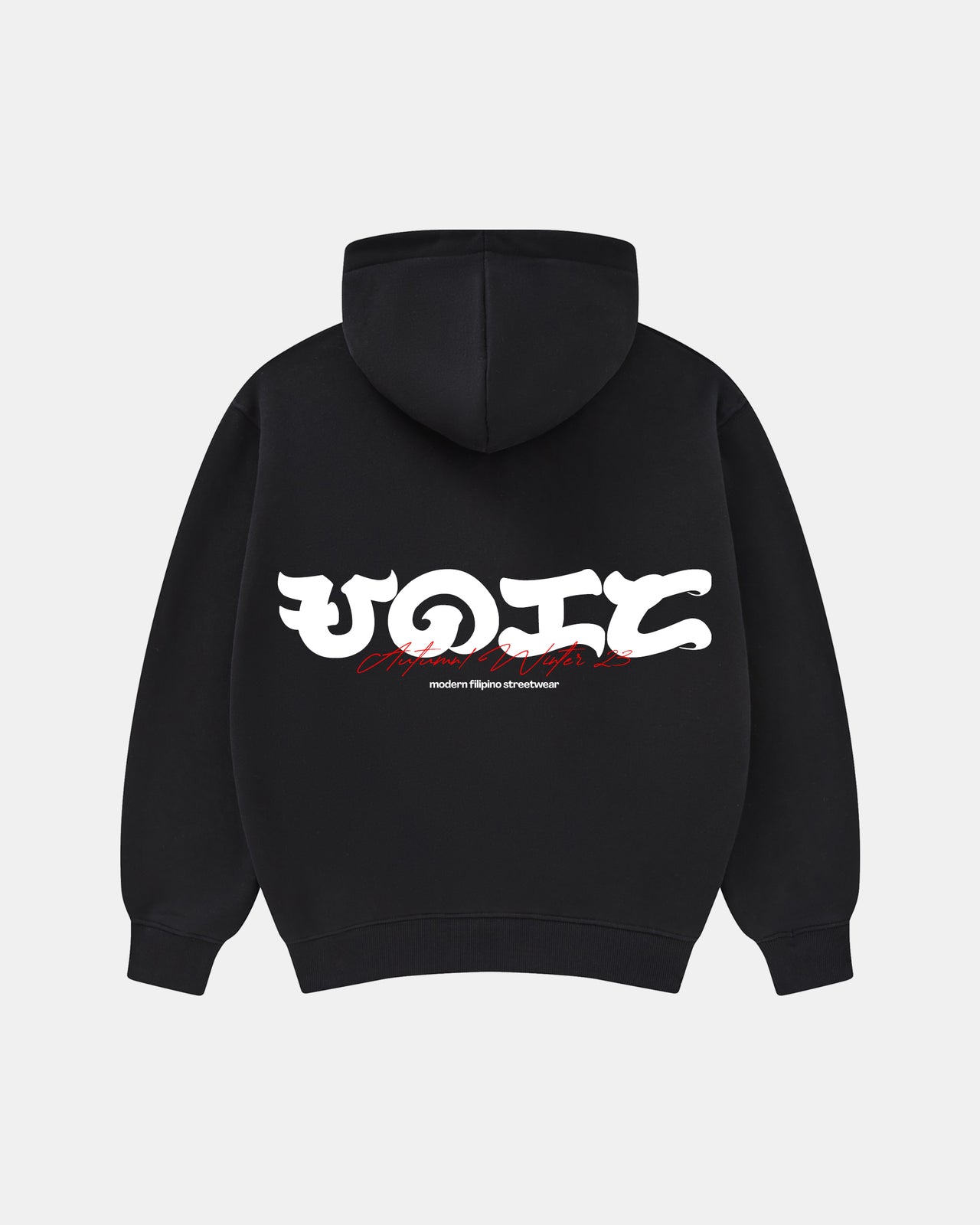 Uniform Zipper Hoodie (Black)