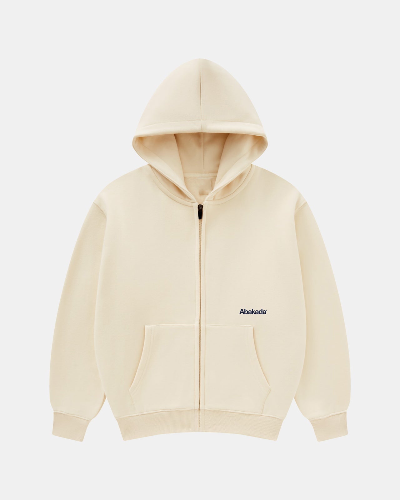UNIFORM ZIPPER HOODIE (CREAM)