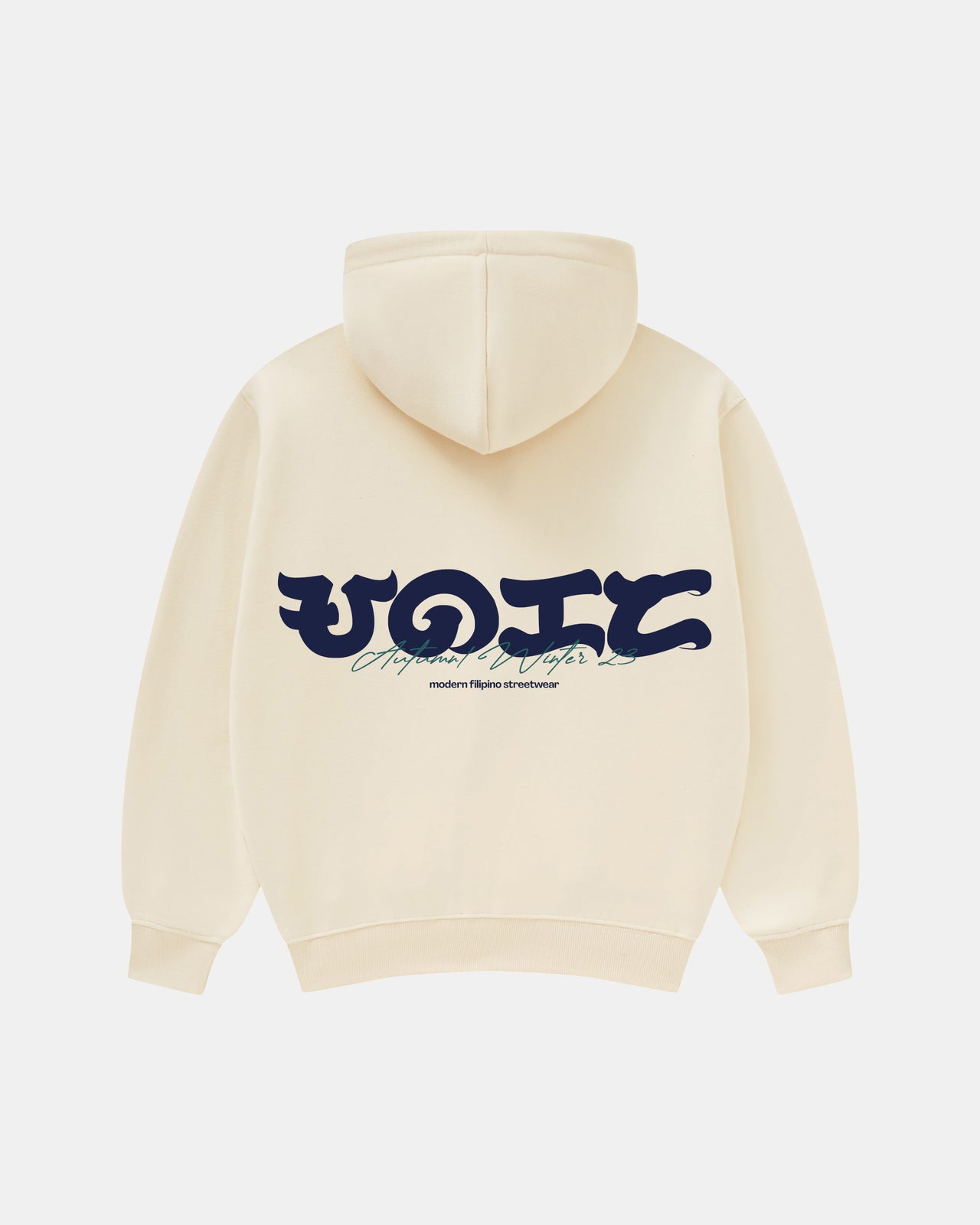 UNIFORM ZIPPER HOODIE (CREAM)