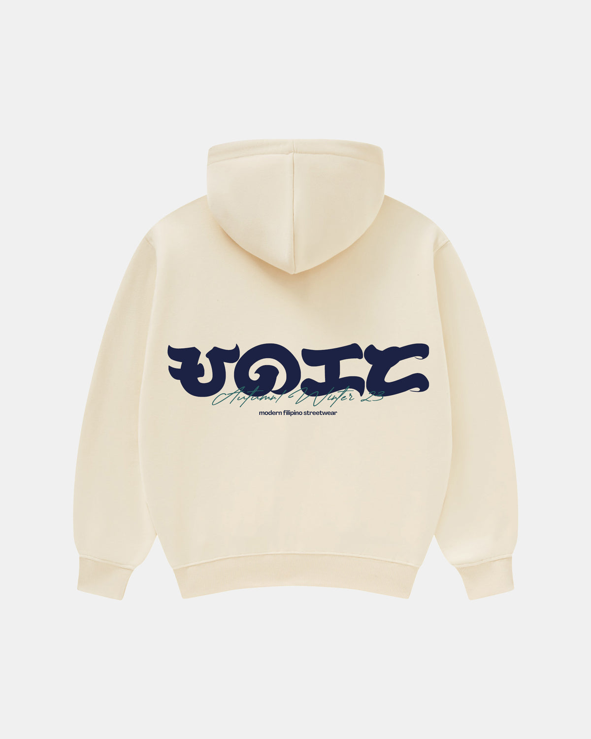 UNIFORM ZIPPER HOODIE (CREAM)