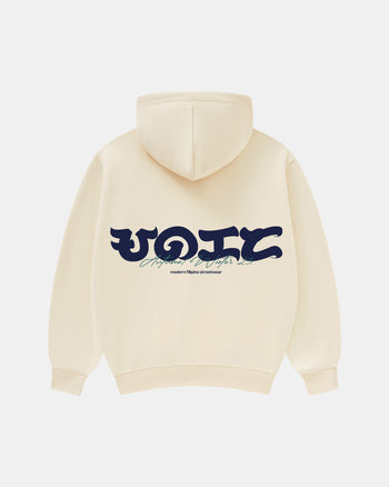 UNIFORM ZIPPER HOODIE (CREAM)