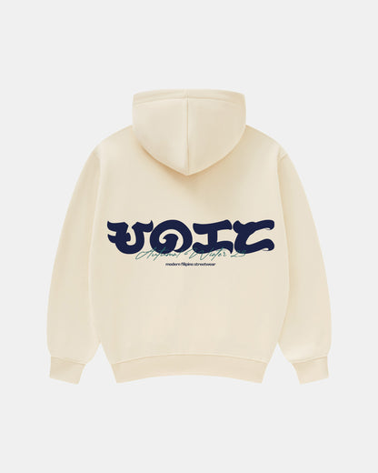 UNIFORM ZIPPER HOODIE (CREAM)