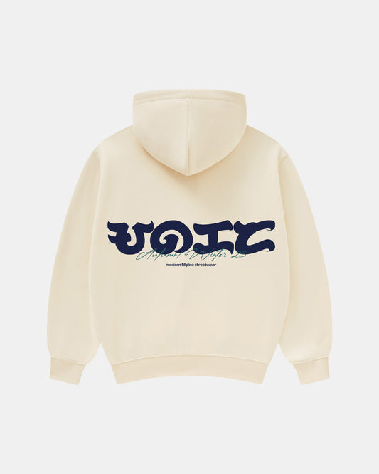 UNIFORM ZIPPER HOODIE (CREAM)