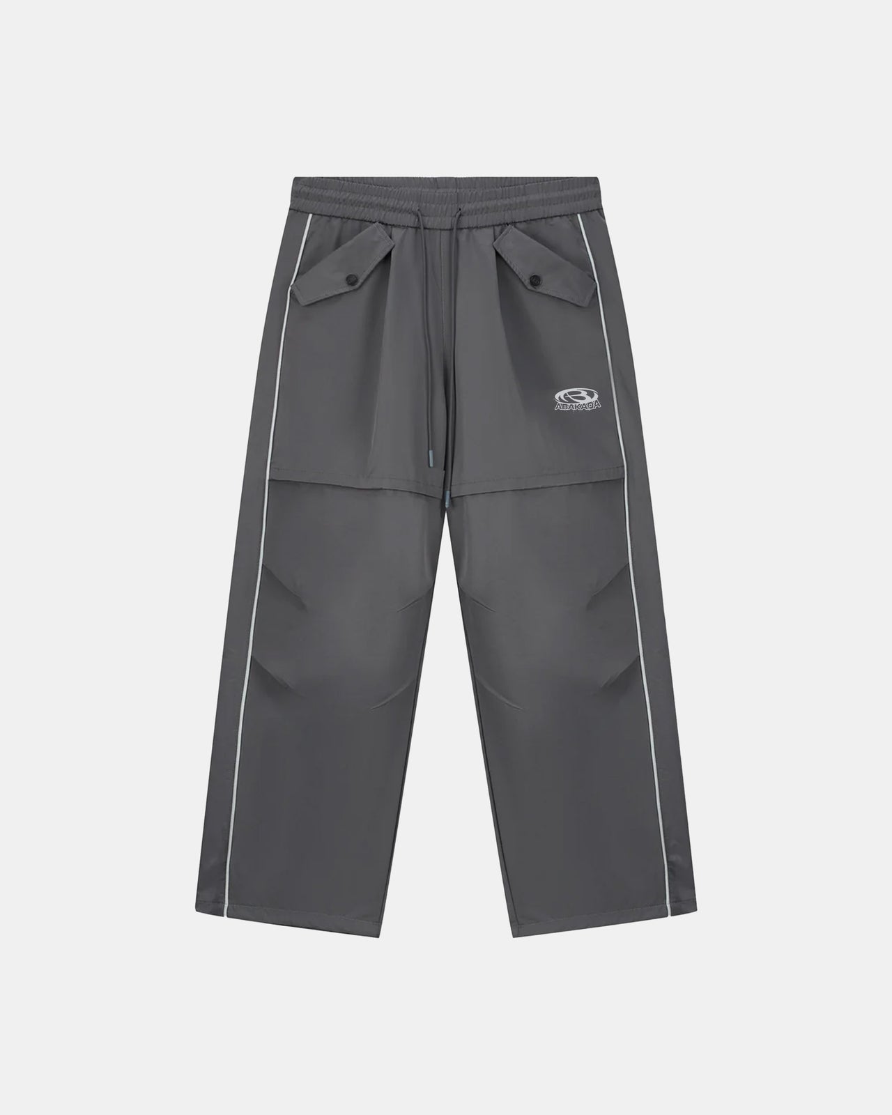 LINED PARACHUTE PANTS (BLACK)