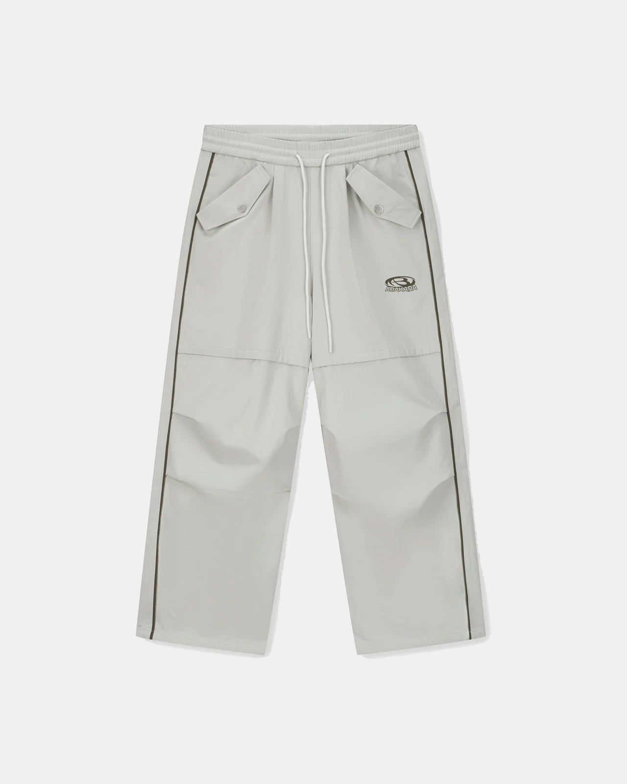 LINED PARACHUTE PANTS (ICE GREY)