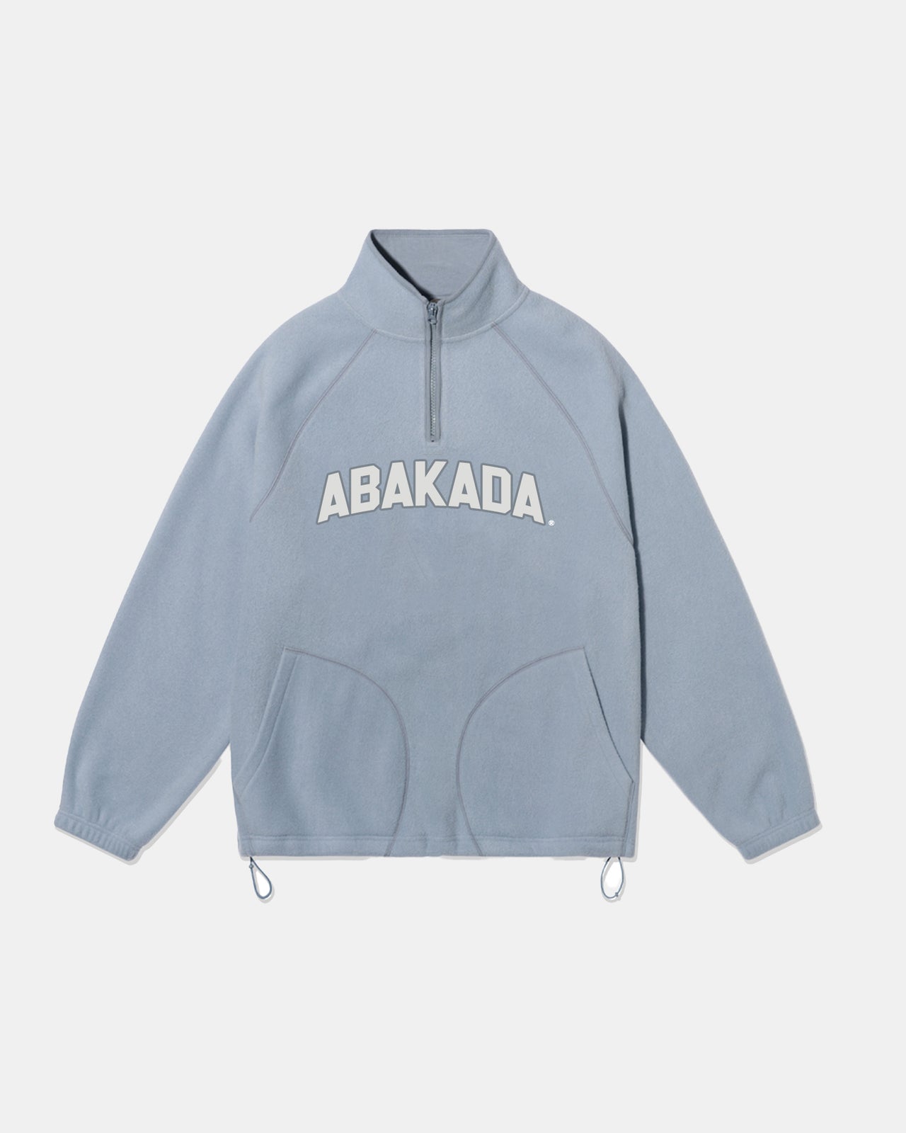 QUARTER-ZIP FLEECE JACKET (LIGHT BLUE)