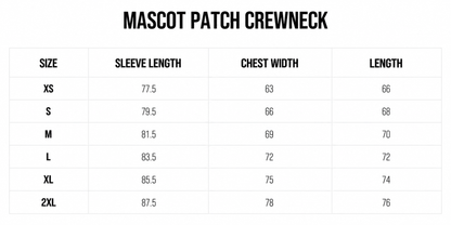 MASCOT PATCH CREWNECK (WASHED BLACK)
