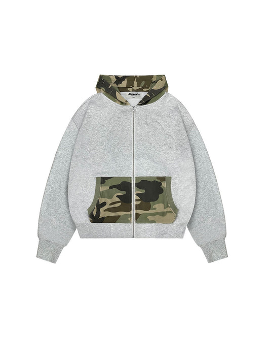 BAYBAYIN TWO-TONE ZIP UP (WHITE/CAMO)