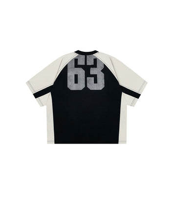 +63 COLORBLOCK TEE (BLACK/WHITE)