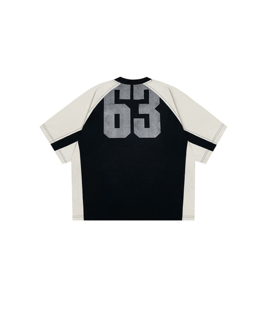 +63 COLORBLOCK TEE (BLACK/WHITE)