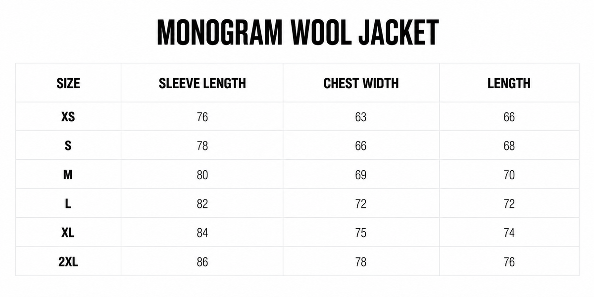 MONOGRAM WOOL JACKET (GREY)