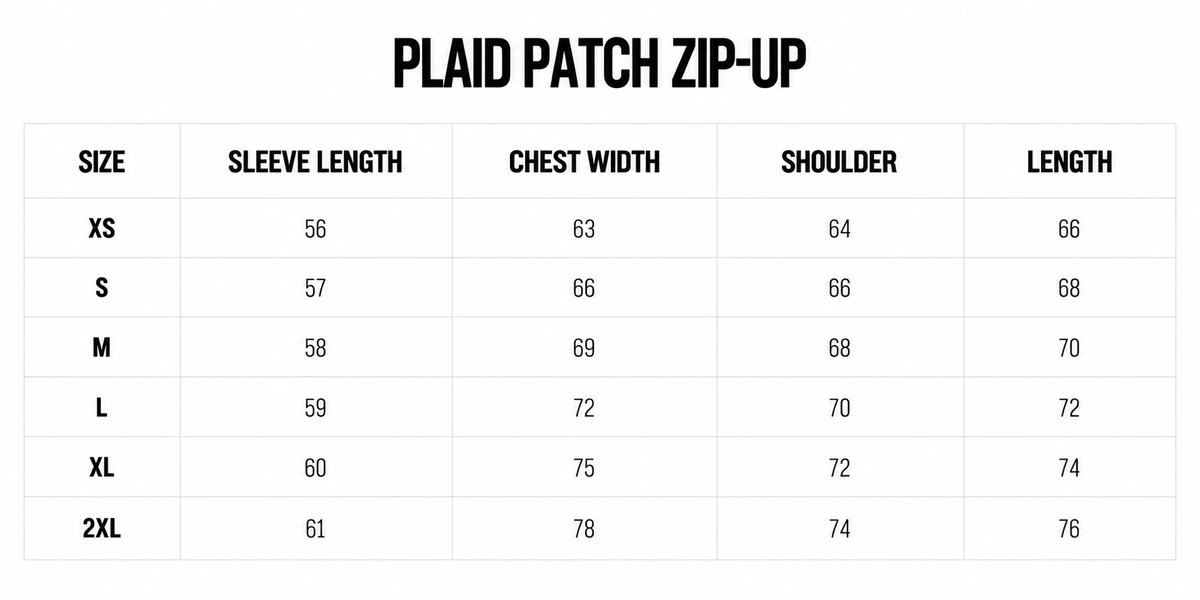 PLAID PATCH ZIP-UP (BROWN)