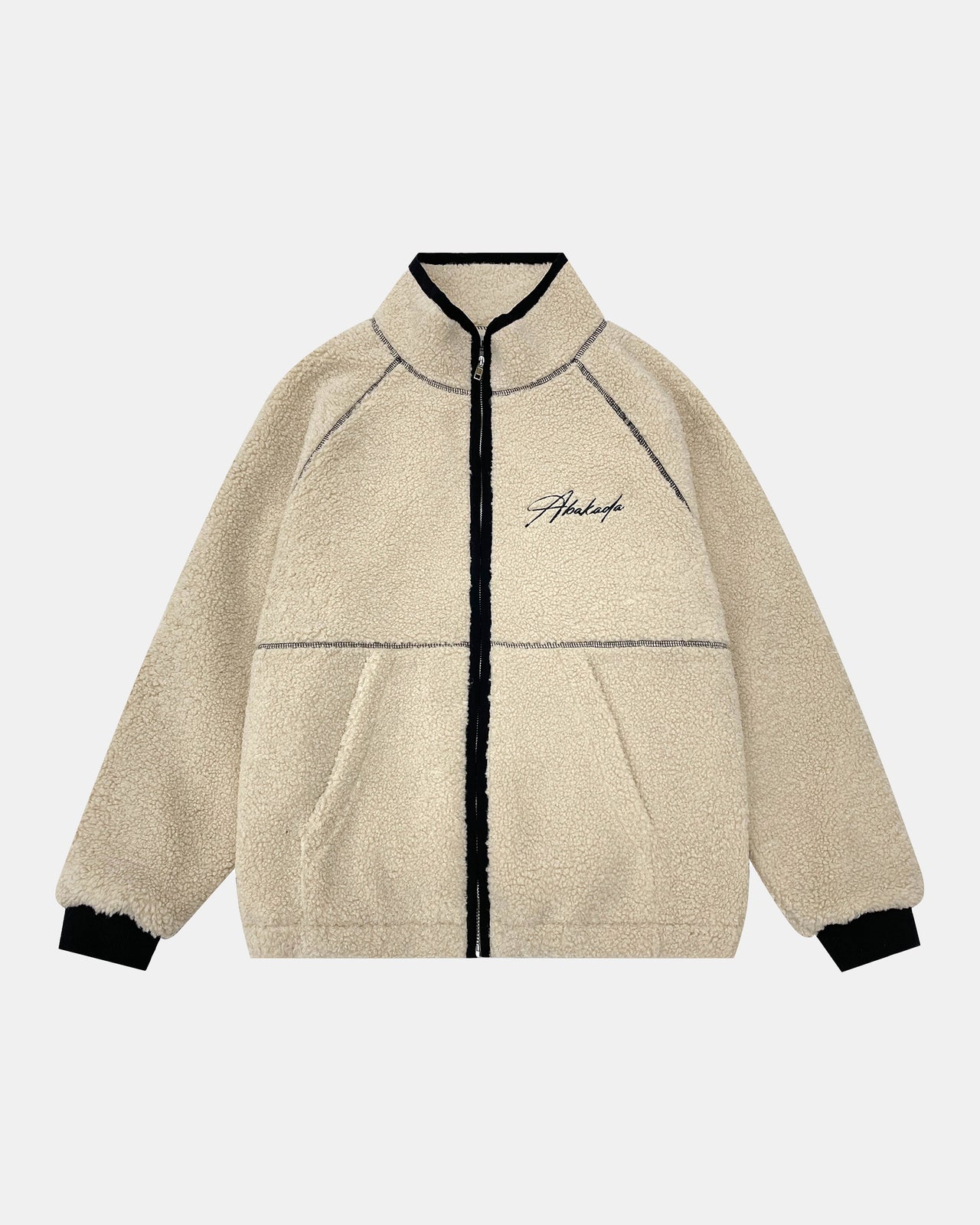 SHERPA FLEECE JACKET (CREAM)