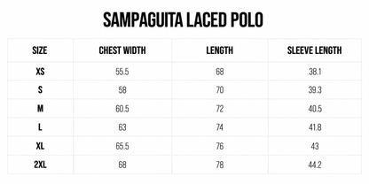 SAMPAGUITA LACED POLO (CREAM)