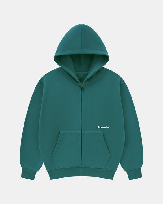 Uniform Zipper Hoodie (Teal Green)