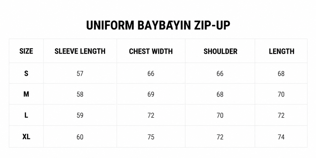 UNIFORM BAYBAYIN ZIP-UP (BLACK)