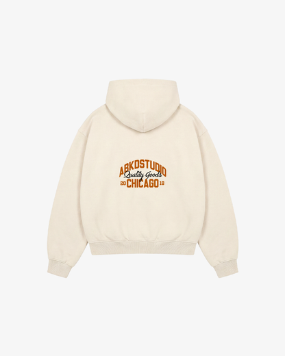 CHICAGO FLAGSHIP ZIP-UP (CREAM)