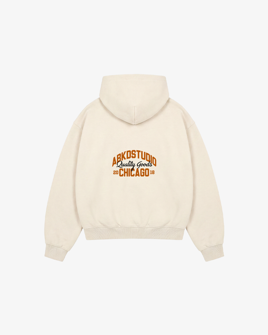 CHICAGO FLAGSHIP ZIP-UP (CREAM)
