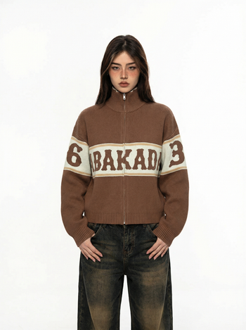 PILIPINAS COLORBLOCK KNITTED SWEATER (BROWN)