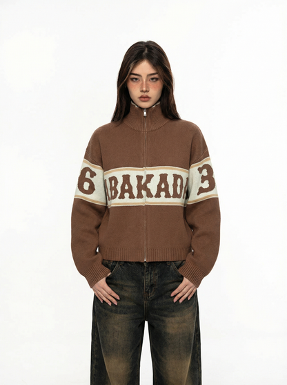 PILIPINAS COLORBLOCK KNITTED SWEATER (BROWN)