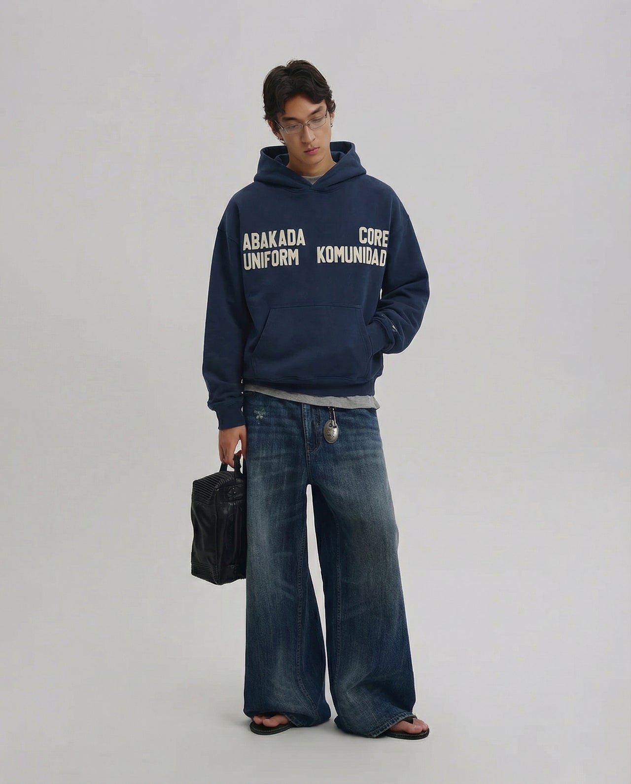 WASHED COMMUNITY HOODIE (NAVY)