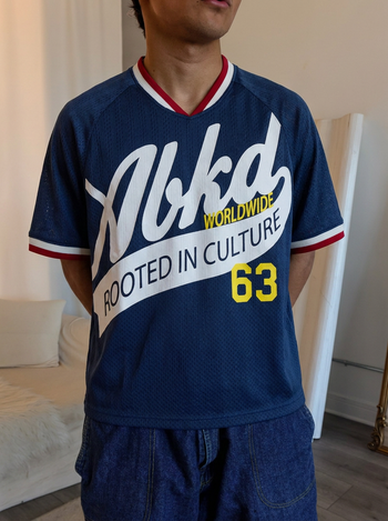 RAGLAN LOGO JERSEY (RED/BLUE)