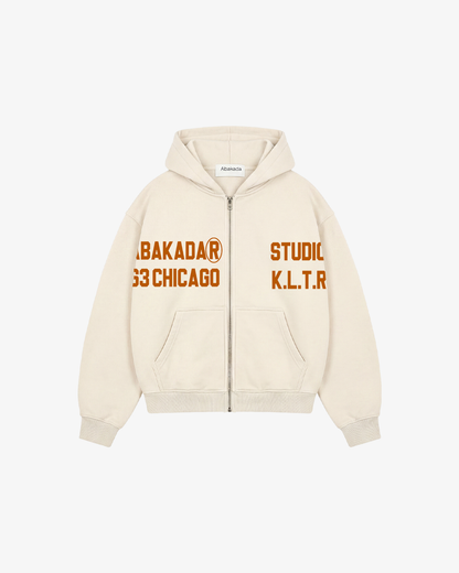 CHICAGO FLAGSHIP ZIP-UP (CREAM)
